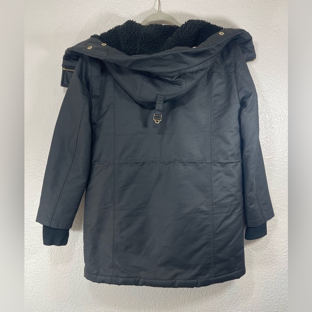J. Crew Perfect Winter Parka Women’s Small Water Black Hooded Snow Ski Jacket - Picture 14 of 16